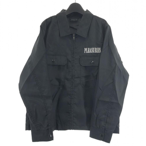 【中古】PLESURES DYNAMIC WORK JACKET ブラック サイズM プレジャーズ[240017605304]