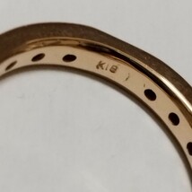 ARPEGE アルページュ13号 925 K18 刻印 百合の紋章重ね付けリング 指輪 ピンクゴールド シルバー SILVER_画像5