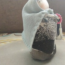 柊和◆◆ 尼さま ◆ 尼 古布 縮緬 ちりめん 着物 和風 ハンドメイド 手作り 人形 レトロ ちりめん細工 人形 創作人形 アンティーク 和雑貨_画像7