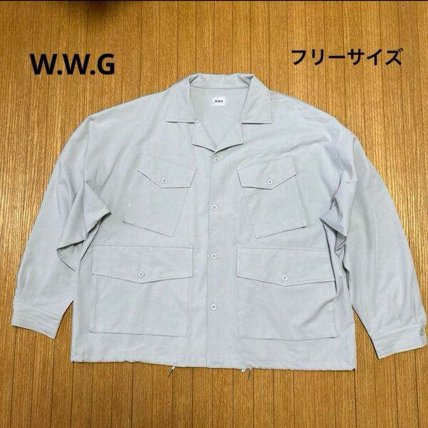 W.W.G メンズトップス フリーサイズ 薄いグレー系