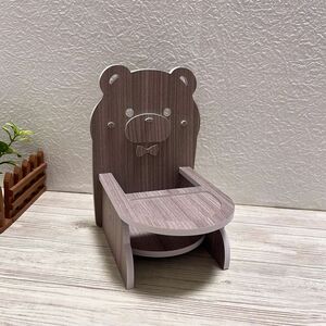 ハムスターボックス小動物ペット用ミニチュア赤ちゃん椅子ベビーチェア　熊くまちゃん