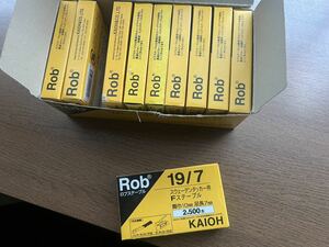 [ не использовался товар ] Tucker игла Rob staple 19/7 2500 шт. входит .10 коробка KAIOH Rob Lobb staple 