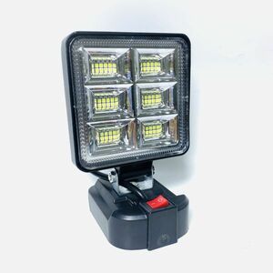 LED 48個 マキタ 18V 14.4V バッテリー 互換 6500lm LEDライト 投光器 ランタン