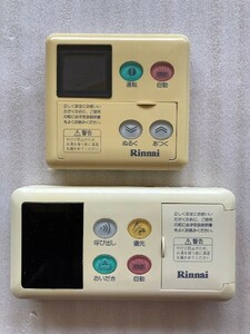 24A14-02 Rinnai MC-60 BC-60 リンナイ 給湯器 リモコン 部品取り 現状品 消費税0円