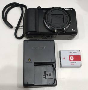 1円~現状 動作品 SONY ソニー CyberShot サイバーショット コンパクトデジタルカメラ デジカメ DSC-HX30V ブラック 本体 充電器 バッテリー