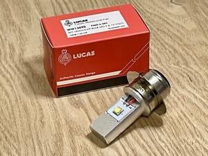 ★LUCAS★6V 12V共通 BPF LEDヘッドライトバルブ★ルーカス BSA Triumph Nortonトライアンフ ノートン ランプ ヘッドライト 7インチ 松明