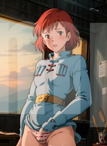 D70　風の谷のナウシカ ナウシカ 同人 アニメ ポスター 美少女 光沢紙 A4サイズ イラスト アート セクシー