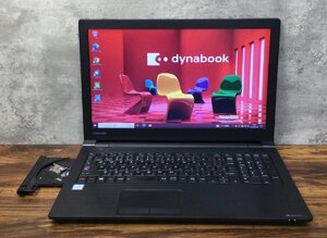 1円～ ●dynabook B65/J / Core i3 8130U (2.20GHz) / メモリ 8GB / HDD 500GB / DVD / 15.6型 HD (1366×768) / Windows10 Pro 64bit