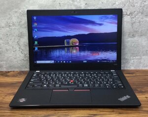 1円～ ●LENOVO ThinkPad A285 / Ryzen 5 PRO 2500U (2.00GHz) / メモリ 8GB / SSD 128GB / 12.5型 HD (1366×768) / Windows10 Pro 64bit