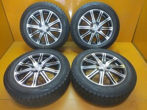 ☆スピスタ☆スタッドレスセット　WORK PROMISING ブラポリ　アクア・フィット・インサイト　175/65R15 5.5J +40 100-4 4本 R151462ST 中古