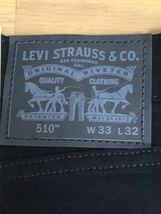 Levi's 510 SKINNY FIT BLACK W33 L32_画像5