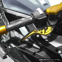 ブレーキ&クラッチ レバー セット レッド カワサキ Ninja ZX-25R ZX-4R Z900 Z650 ヴェルシスなど 可倒＆角度＆伸縮 調整機能付 SZ2005-DS_画像3