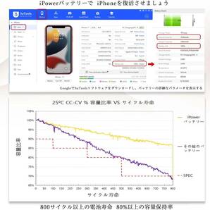 iSteel iPower For iPhone 6S バッテリー 交換 標準容量1810mAh PSE 認証済の画像3