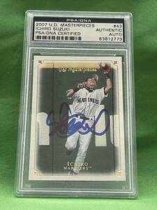 MLB　シアトル・マリナーズ　イチロー　直筆サインカード　２００７　UPPER DECK　プロ野球　⑤