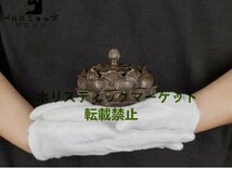 新品入荷★香炉★銅製★銅器★装飾品★工芸品★風水★置物★蓮の花_画像3