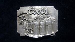 Coors　クアーズ　ベルトバックル　B-90 Made in USA　Siskiyou　アメリカ製 バックル メタル