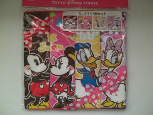 ★ Disney Resort Mini Set Set Sweat Trab 2014 Mickey &amp; Minnie Donald &amp; Daisy 4 листы