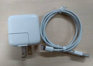 ●中古【動作確認済み】　Apple 純正 USB POWER ADAPTER 10W USBアダプタ 電源アダプタ A1357 iPad iPhone アップル(T14-MR59)