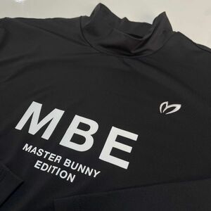 ≪新品・正規品　希少サイズ7≫ マスターバニーエディション（MASTER BUNNY EDITION）メンズ長袖モック 天竺カットソー BK（サイズ7）