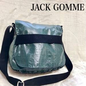 JACK GOMME ジャックゴム フラップ ショルダーバッグ ポーチ付き