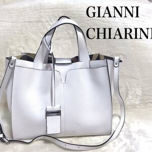 GIANNI CHIARINI 2way ハンドバッグ ショルダーバッグ レザー ジャンニキャリーニ