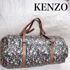 KENZO Kenzo очень большой размер сумка "Boston bag" путешествие сумка плечо .. кожа 