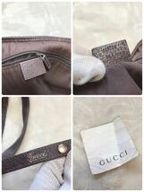 GUCCI グッチ 大容量 アビーライン GGキャンバス レザー トートバッグ ハンドバッグ ショルダーバッグ_画像10