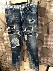 ① DSQUARED2 Dsquared SLIM JEAN slim jeans S71LB0269 S30342 2017 year size 44 indigo FK