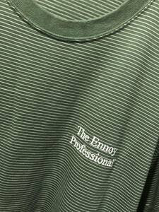 THE ENNOY PROFESSIONAL ザエンノイプロフェッショナル S／S Border T-Shirts 22SS 半袖Tシャツ SS22BRENCT05AM サイズXL グリーン　FK