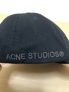 ACNE STUDIO アクネストゥディオズ COTTON BASEBALL CAP キャップ FN-UX-HATS000148 C40224 One size (59cm) ブラック　FK