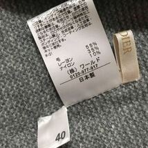 新品 CORDIER セーター コルディア　 ニット プルオーバー タートルネック グレー サイズ 40 L ワールド 日本製_画像3