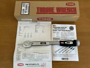 TONE トネ プリセット形トルクレンチ 中古品 T3MN50-QL ダイレクトセットタイプ(10-50Nm)　差込角9.5 3/8