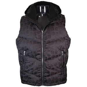 * Bb koLL(50) 30%OFF down vest 23-24 new work autumn winter men's with a hood . Logo print BBCO v-35-3501-01-05