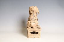  中国美術 古窯 白釉 獅子置物 指翠堂所蔵箱（C602）_画像6