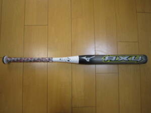 ☆ミズノプロ AX4 ソフトボール 3号 バット 革・ゴムボール用 　2TP-52340　トップバランス　84ｃｍ　750ｇ平均　中古☆