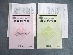 VS02-014 河合塾 東大現代文 2021 夏期/冬期 計2冊 12s0D