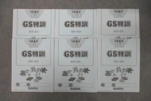 VT25-010 SAPIX サピックス 小学6年 国語 GS特訓 GS-01～06 計6回分セット 2020 29S2D