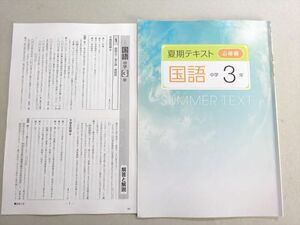 VU37-104 塾専用 夏期テキスト 必修編 国語 中学3年 状態良い 05 s5B