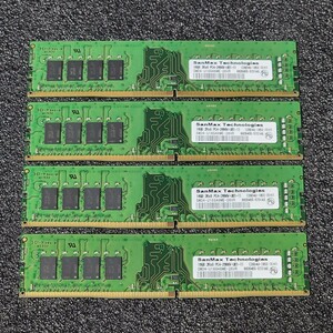 SanMax DDR4-2666MHz 64GB (16GB×4枚キット) SMD4-U16G48ME-26VR 動作確認済み デスクトップ用 PCメモリ 