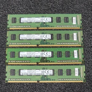 SAMSUNG DDR3-1600MHz 16GB (4GB×4枚キット) M378B5173EB0-CK0 動作確認済み デスクトップ用 PCメモリ 