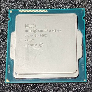 CPU Intel Core i5 4670K 3.4GHz 4コア4スレッド Haswell PCパーツ インテル 動作確認済み