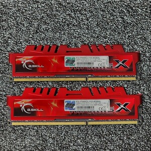 G.SKILL RIPJAWSX DDR3-2133MHz 8GB (4GB×2枚キット) F3-17000CL11D-8GBXL 動作確認済み デスクトップ用 PCメモリ 