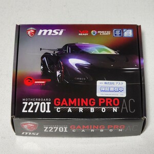 MSI Z270I GAMING PRO CARBON AC IOパネル付属 LGA1151 Mini-ITXマザーボード 第6・7世代CPU対応 最新Bios 動作確認済 PCパーツ