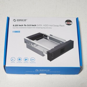 ORICO 1106SS HDDリムーバブルケース 3.5インチHDD→5.25インチベイ変換 動作確認済 PCパーツ (1)