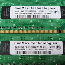 SanMax DDR3-1600MHz 32GB (8GB×4枚キット) SMD-8G28H1P-16KZ 動作確認済み デスクトップ用 PCメモリ (1)_画像2