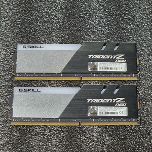 G.SKILL TRIDENTZ NEO DDR4-3600MHz 32GB (16GB×2枚キット) F4-3600C16D-32GTZNC 動作確認済み デスクトップ用 PCメモリ (1)