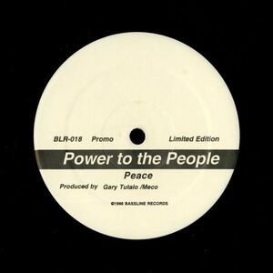 試聴 Peace - Power To The People [2x12inch] Bassline Records US 1996 House