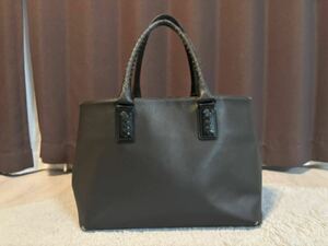 BOTTEGA VENETA ボッテガヴェネタ マルコポーロ トートバッグ ブラック used A4収納可能 ビジネス 1円スタート