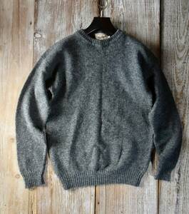 希少 Woolrich ウールリッチ ヴィンテージ 100% PURE NEW WOOL ウール100% シェトランド ニット セーター クルーネック M