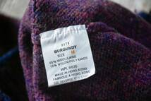 希少 Woolrich ウールリッチ ヴィンテージ PURE NEW WOOL ウールシェトランド ニット セーター クルーネック M ボルドー_画像5